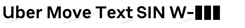 Uber Move Text SIN W字体转换